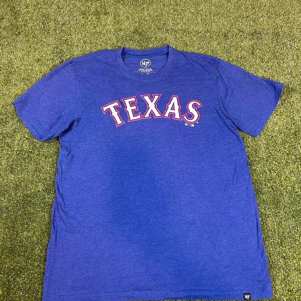 47 Men's Blue and Navy T-shirt